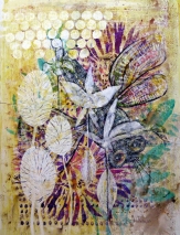 Insekt in Blumen 40x60