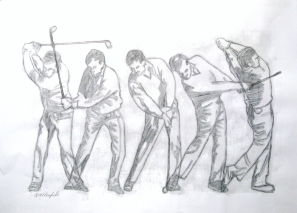 Golfschlag II 60x40