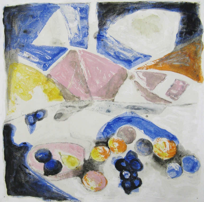 Blaues Obst 45x45