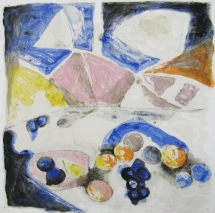 Blaues Obst 45x45