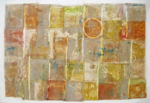 Bunte Glaswand 61x41
