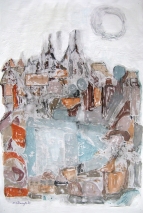 Stadt im Winter I 47x70